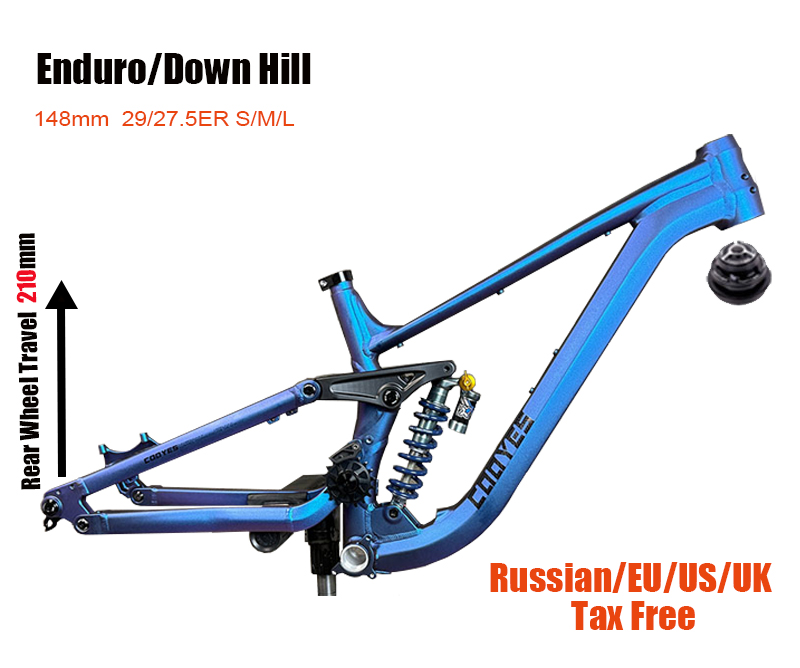 Mountain Biking In The Uk - Full Suspension Aluminum Bike Frame, Soft