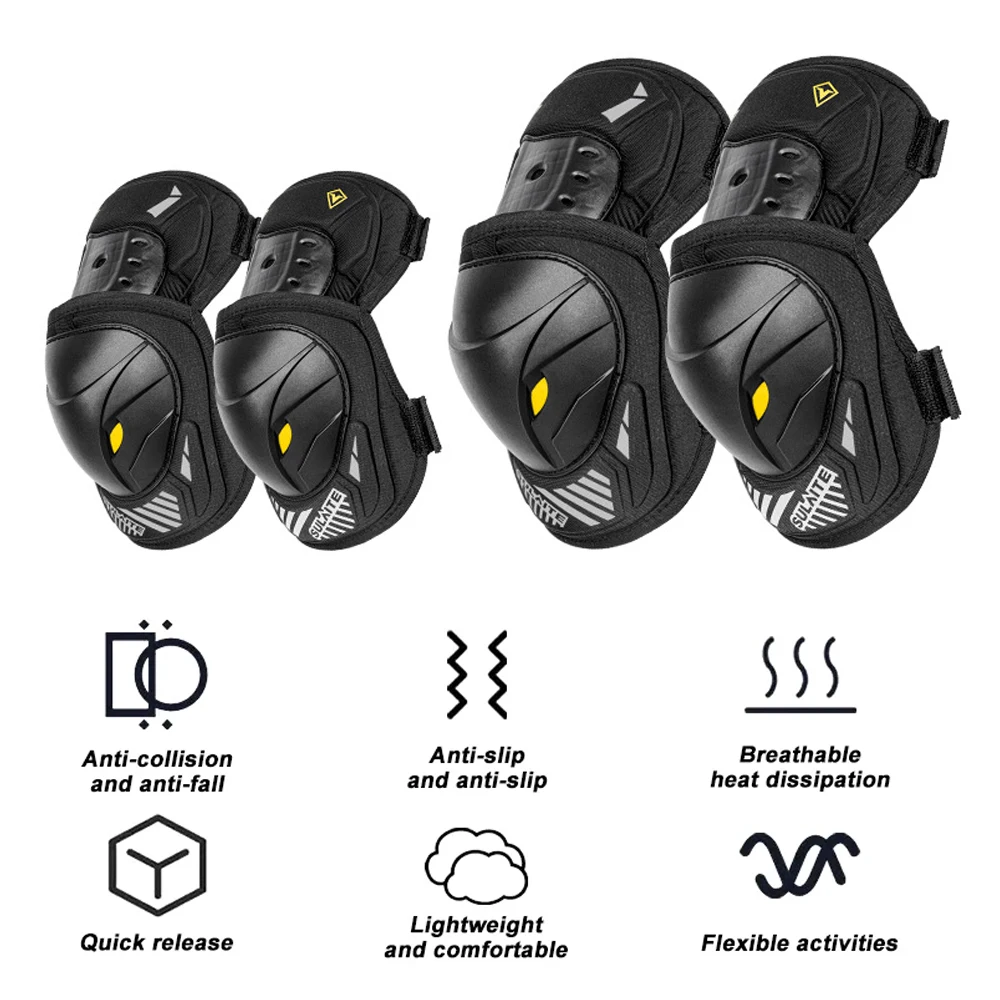 GOMOREON 1Pair Motorcycle Elec - Mountain Biking Knee And Elbow Pads recension och pris