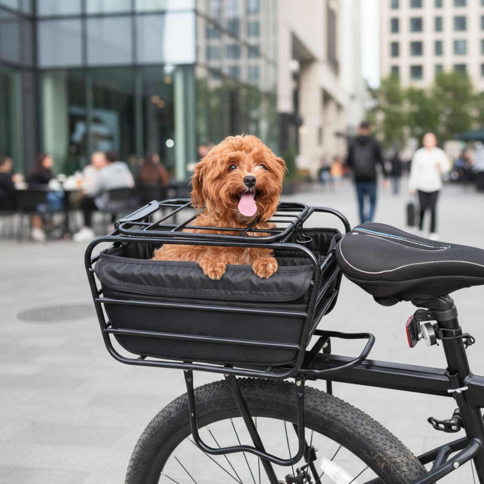 Bicycle Basket With Dog Strap  - Mountain Biking With Dog recension och pris
