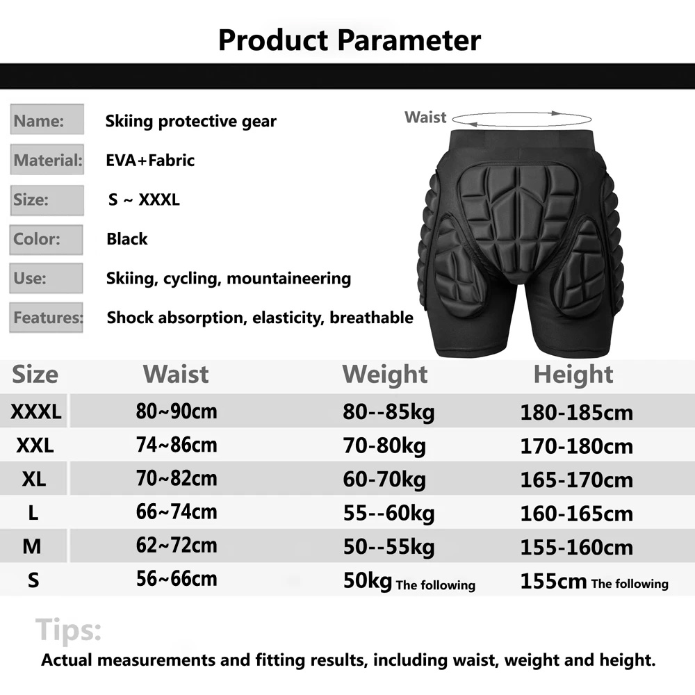 New Ski Shorts Skating Hip Pro - Mountain Biking Knee And Elbow Pads recension och pris