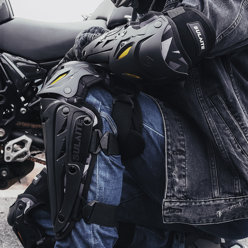 Motocross Knee Pads Moto Prote - Mountain Biking Knee And Elbow Pads recension och pris
