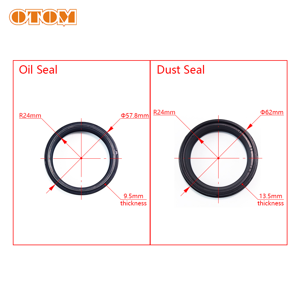 OTOM Motorcycle 48mm Front For - Fork Oil Seal recension och pris