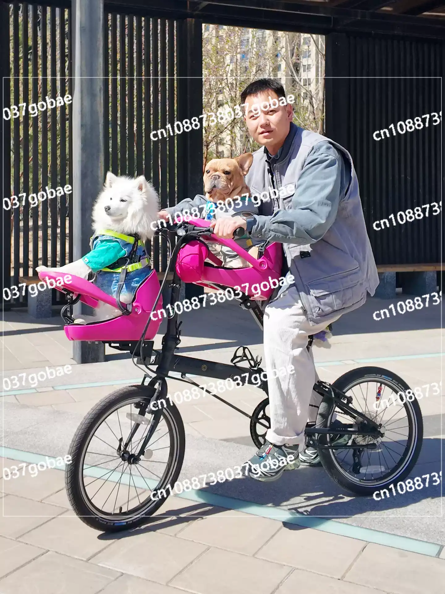 Suitable for folding bicycles, - Mountain Biking With Dog recension och pris