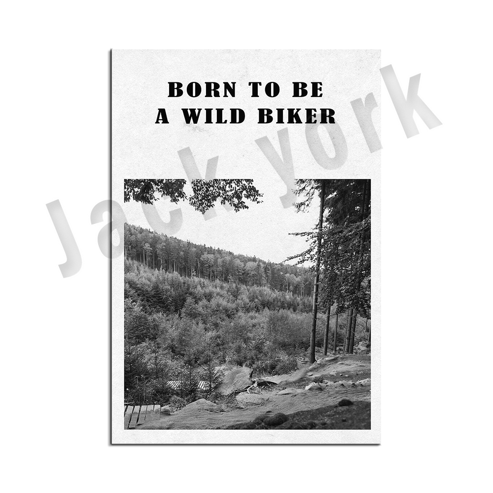 mountain bike art, bike poster - Mountain Biking York recension och pris