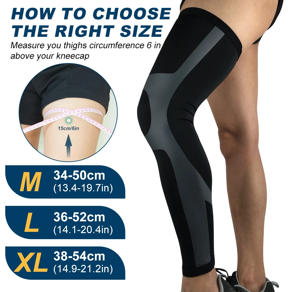 1 PCS Full Leg Compression Sle - Mountain Biking Knee And Elbow Pads recension och pris