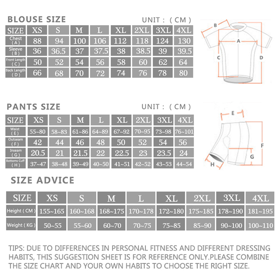 Rcn Rvouei Cycling Jersey Set  - Mountain Biking Underwear recension och pris
